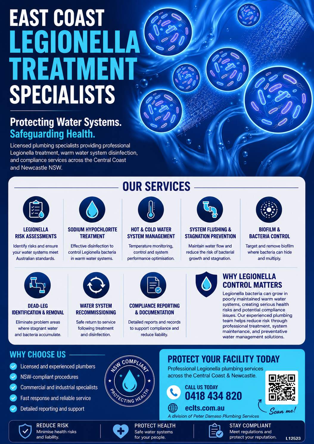 East Coast Legionella Specialist Our Services Flyer